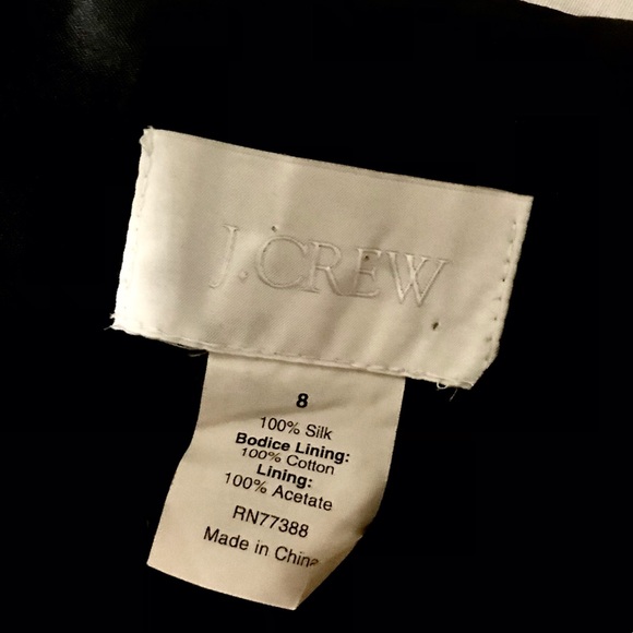 J.CREW Tulip Strapless Formal black Dress - size 8 - Picture 5 of 7